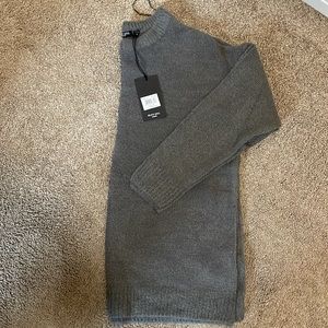 NWT Charcoal oversized slouchy knit sweater